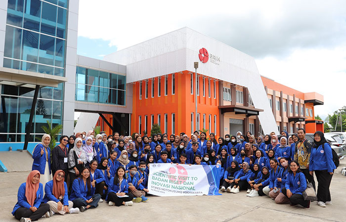 KUNJUNGAN: Kunjungan ilmiah mahasiswa S1 Farmasi Stikes Notokusumo Jogjakarta ke Pusat Riset Teknologi dan Proses Pangan Badan Riset dan Inovasi Nasional (PRTPP BRIN) Playen, Gunungkidul