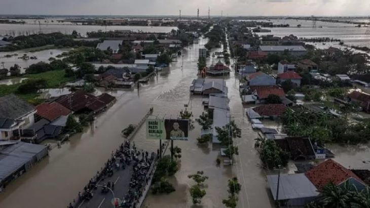 Banjir wilayah Demak, Jawa Tengah.