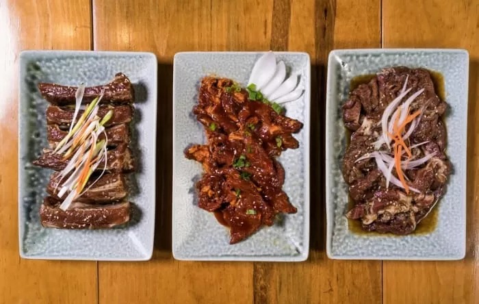 hidangan daging sapi kalbi ala korea.