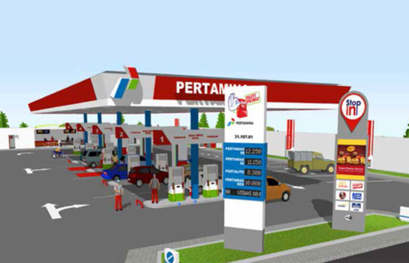 Ilustrasi SPBU Pertamina yang sering dimanfaatkan para pemudik untuk beristirahat sembari melakukan pengisian BBM.