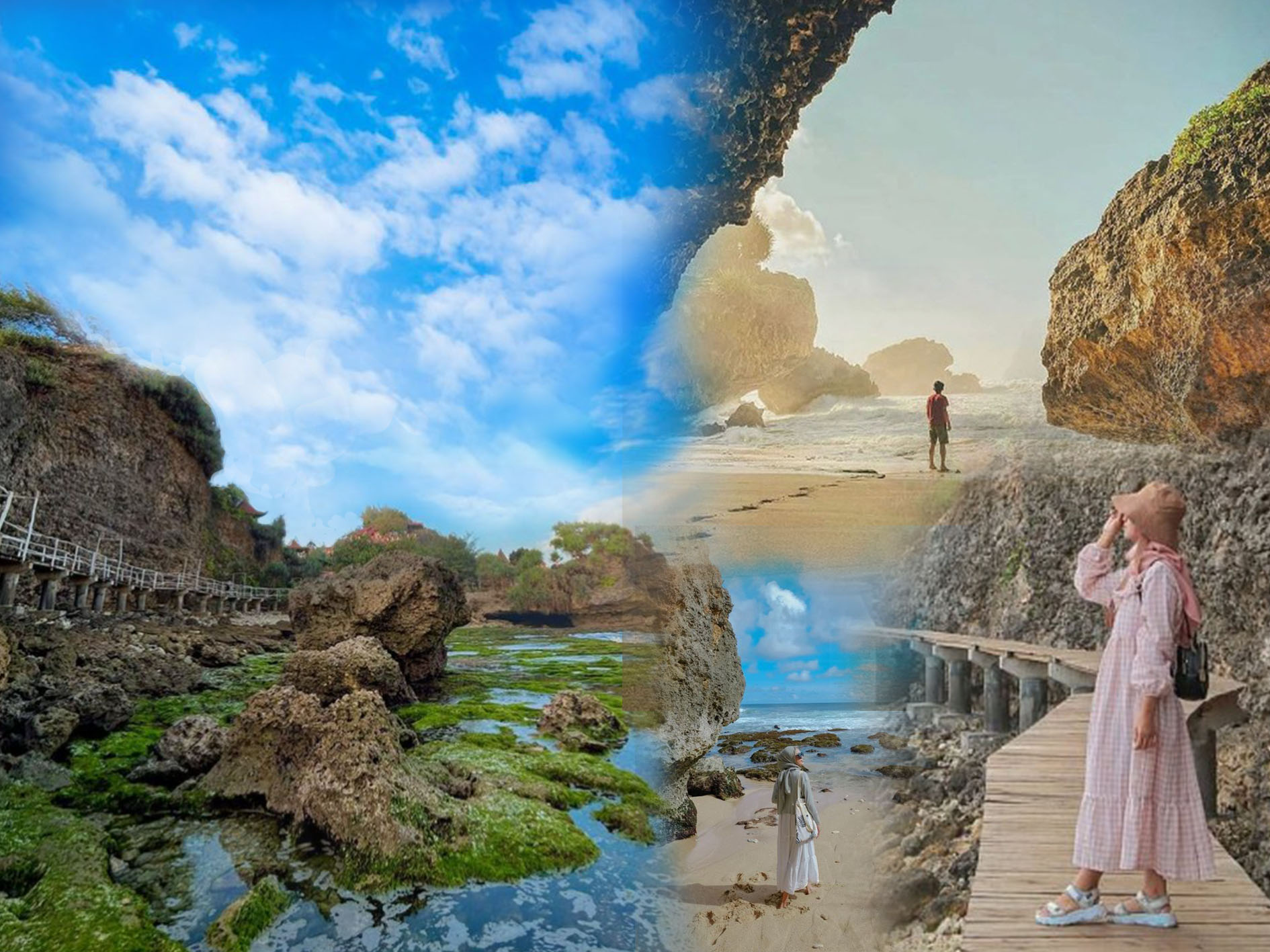 Keindahan Pantai Mbuluk Gunungkidul.
