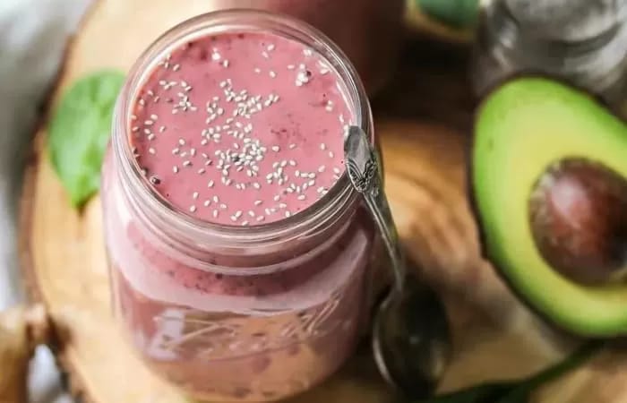 Smoothie ceri bayam.