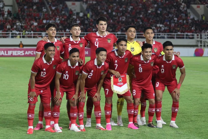 Timnas Indonesia saat berlaga di Piala Asia u23.