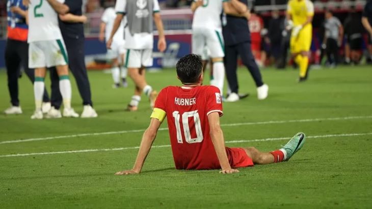 Justin Hubner saat membela Timnas Indonesia.