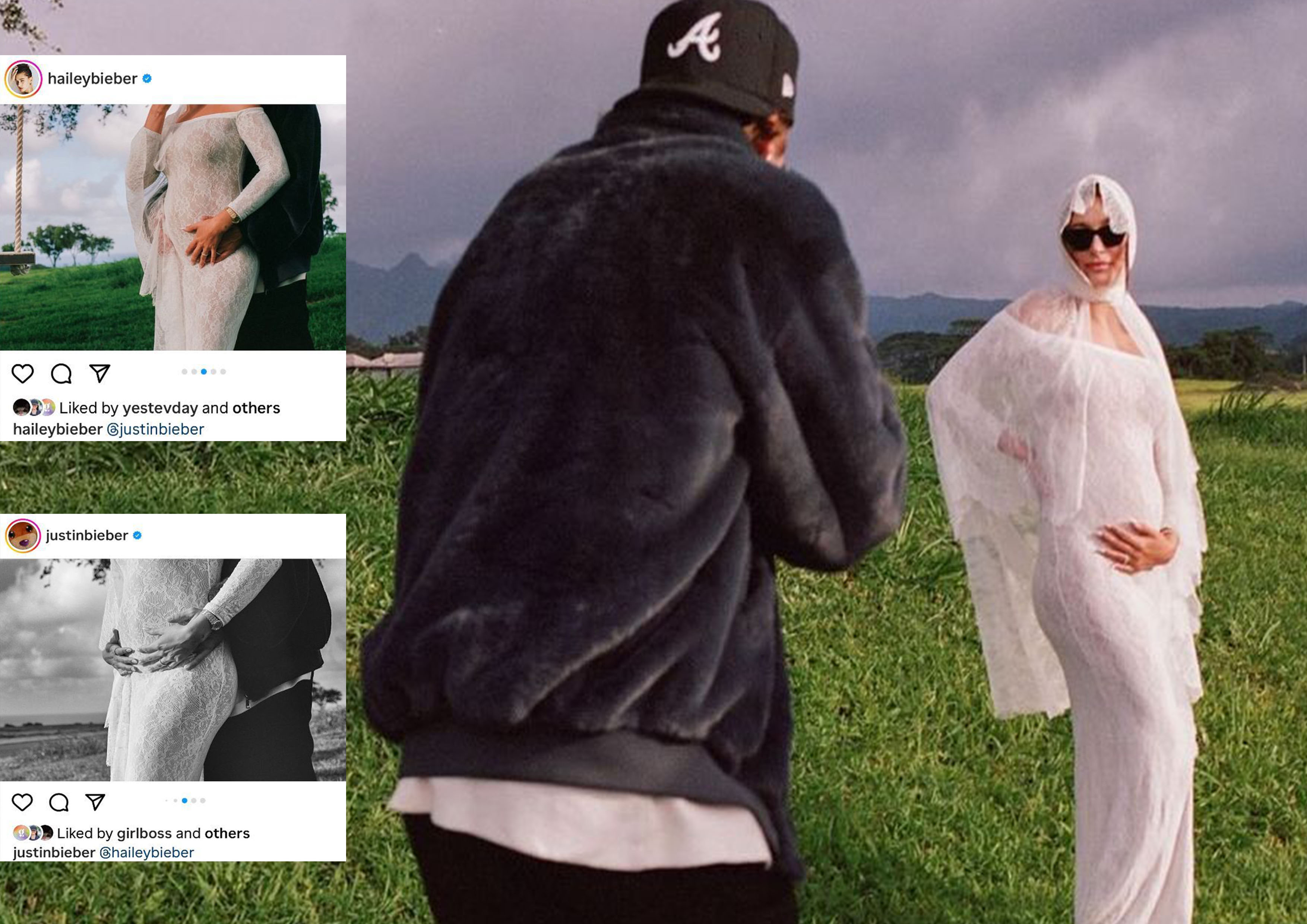 Potret bahagia Justin Bieber dan Hailey Bieber.
