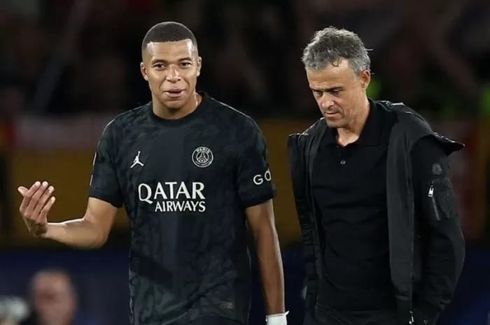 TIDAK AKAN BERUBAH: Luis Enrique janjikan performa Paris Saint-Germain yang tidak akan berubah sama sekali ketika ditinggal oleh Kylian Mbappe.