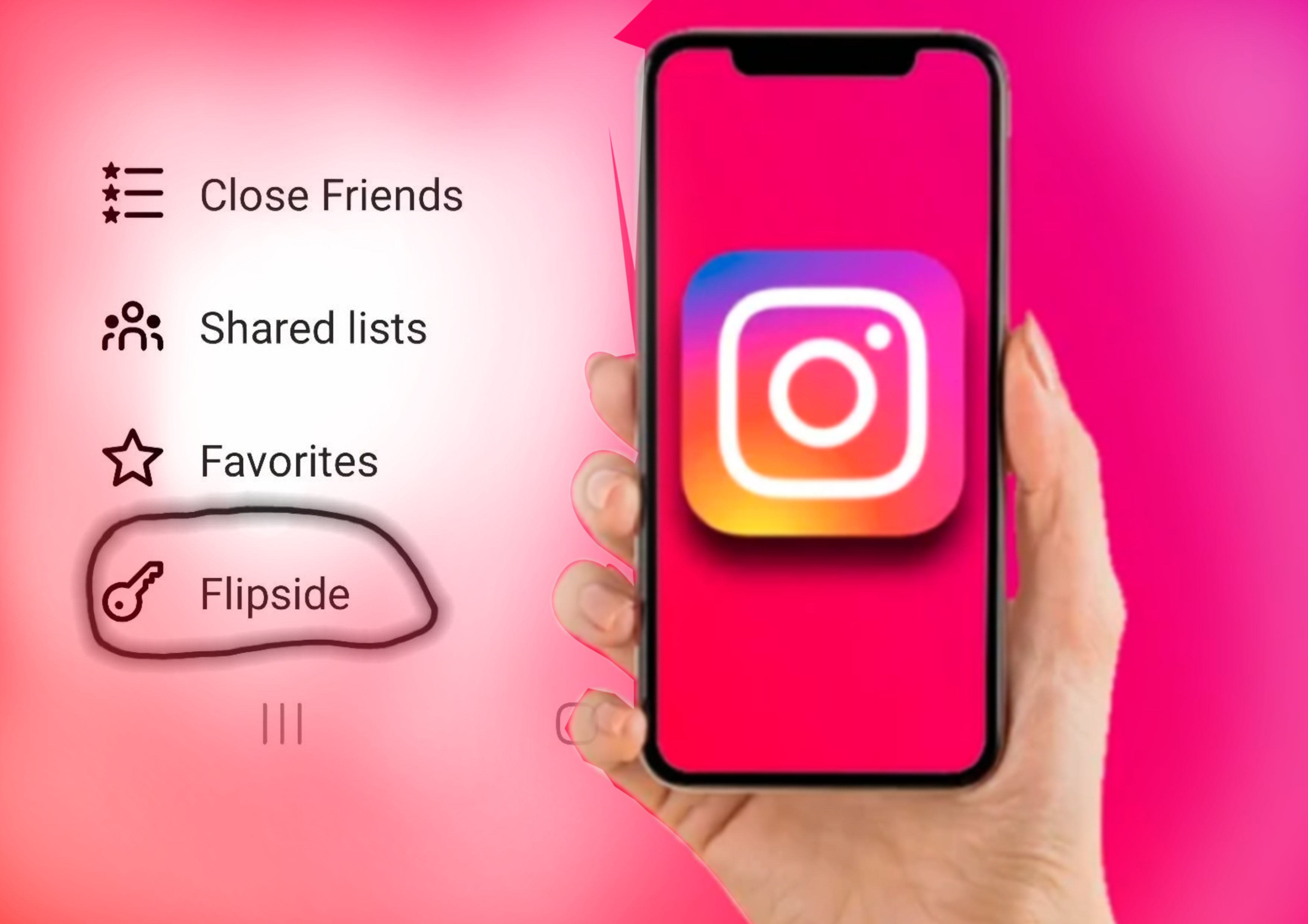 Logo kunci Instagram.