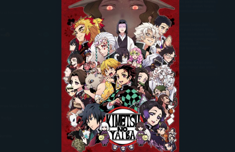 Anime Demon Slayer: Kimetsu no Yaiba telah dirilis.