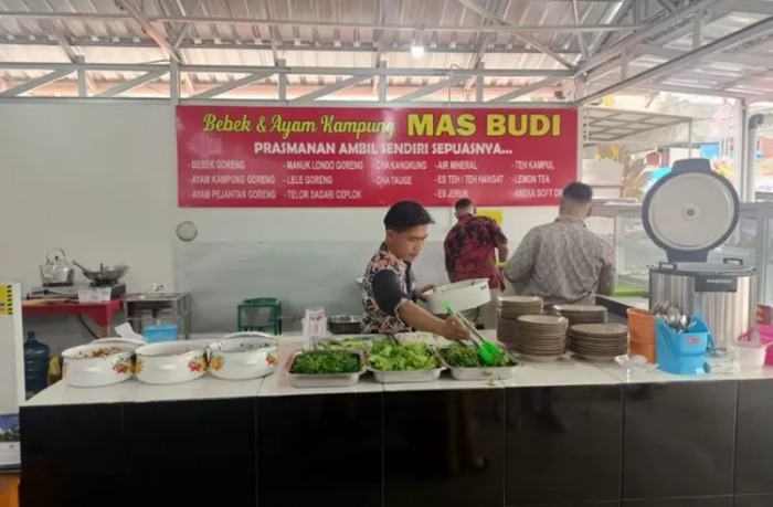 Salah satu menu di destinasi kuliner yang bernama Bebek dan Ayam Kampung Mas Budi di Wonosobo.