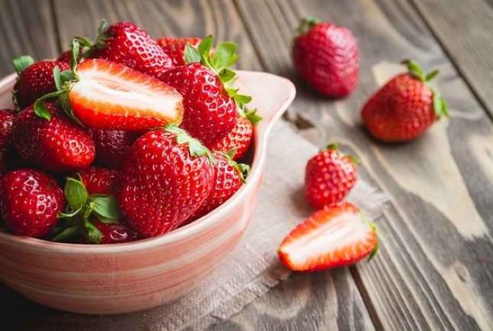 ilustrasi Buah Strawberry.