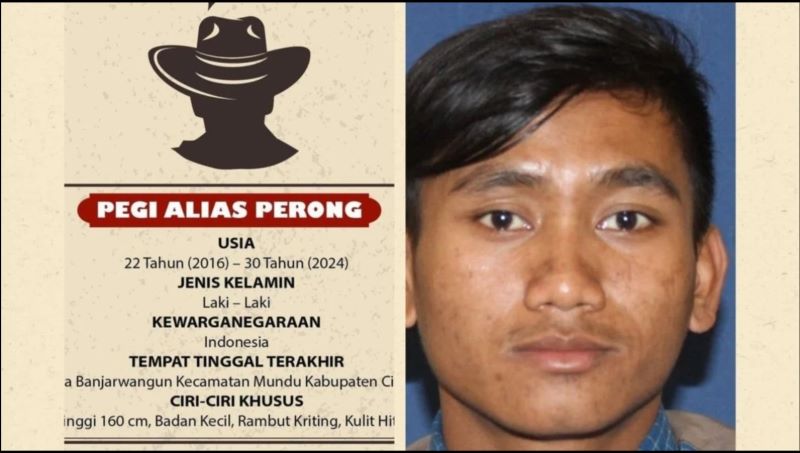 Pegi alias Perong, DPO yang berhasil ditangkap polisi.