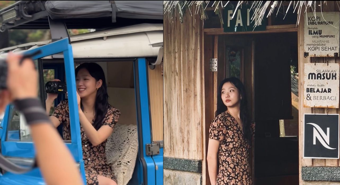 potret Kim Go Eun di Indonesia (screen shot instagram story @ggonekim)