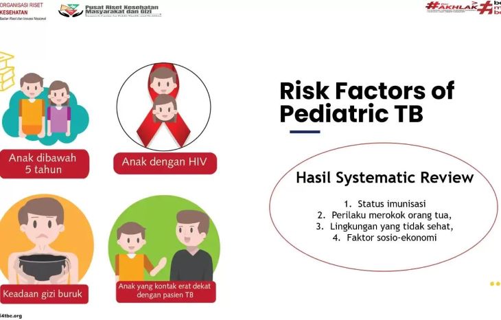 Tampilan paparan layar presentasi penelitian terkait biaya pengobatan TB anak oleh BRIN. ( website @jawapos.com)