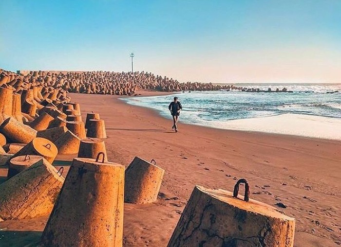 Foto:Wisata di Jogja Pantai Glagah. (Pinterest)