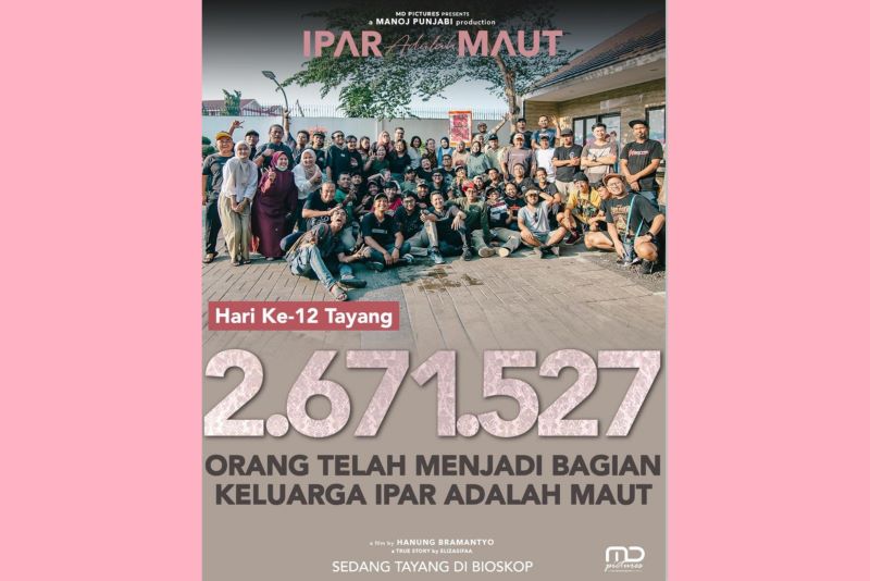 Hari ke-12 penayangan film "Ipar Adalah Maut".