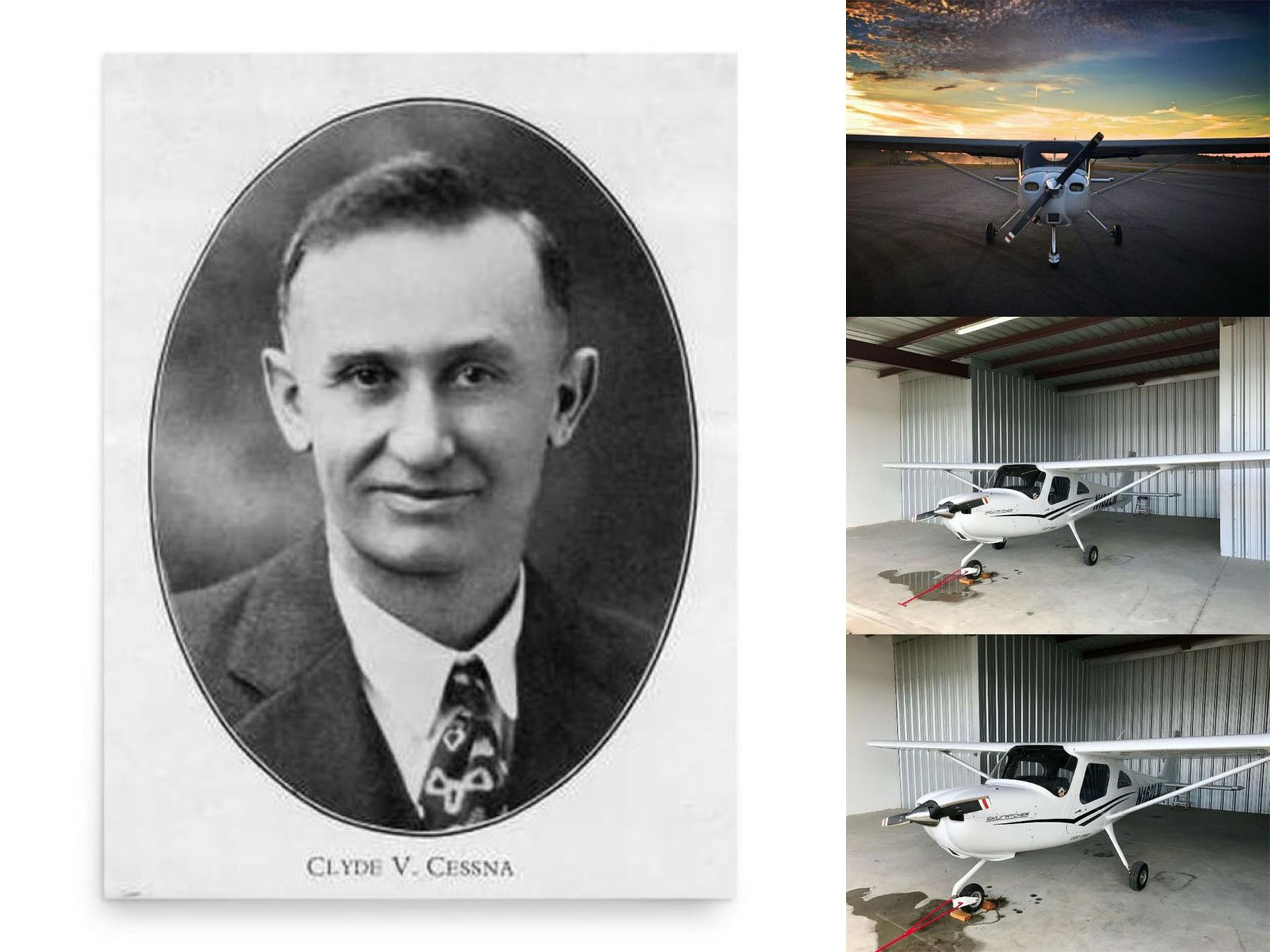 Clyde Veron Cessna dan Pesawat Cessna 162 Skycatcher yang di buat perusahaannya.