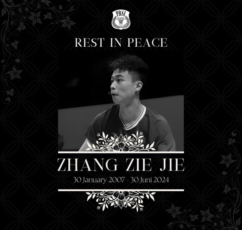 Zhang Zhi Jie meninggal dunia saat pertandingan di Yogyakarta.