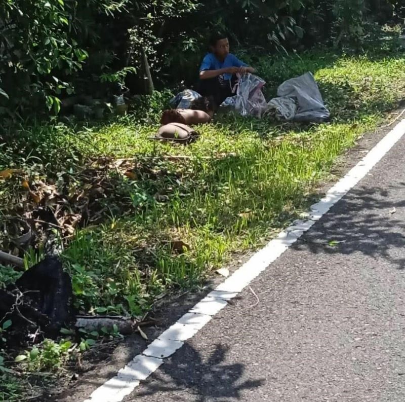 Potongan tubuh yang ditemukan.