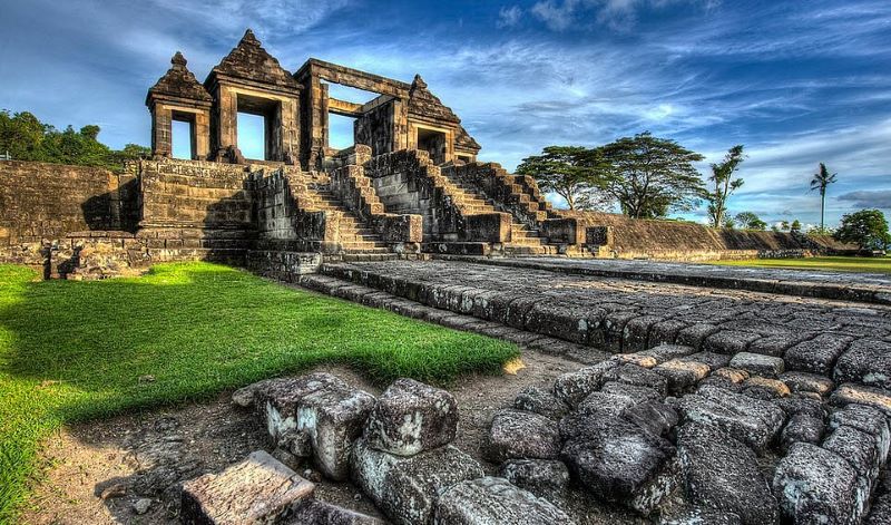 Candi Ratu Boko di Prambanan, Sleman.