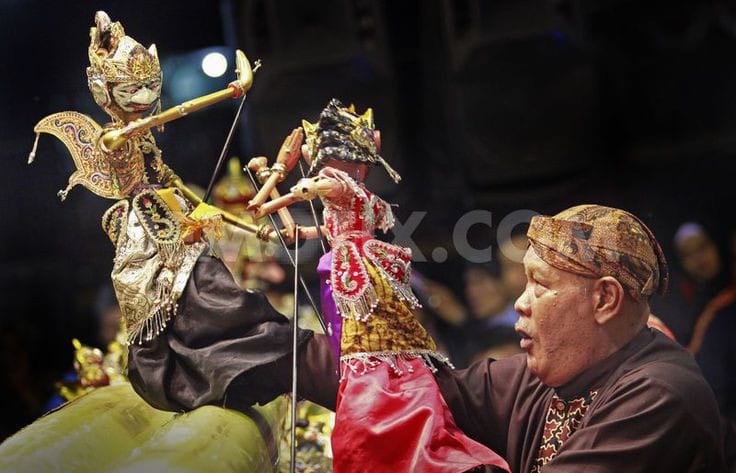 ilustrasi pertunjukan wayang
