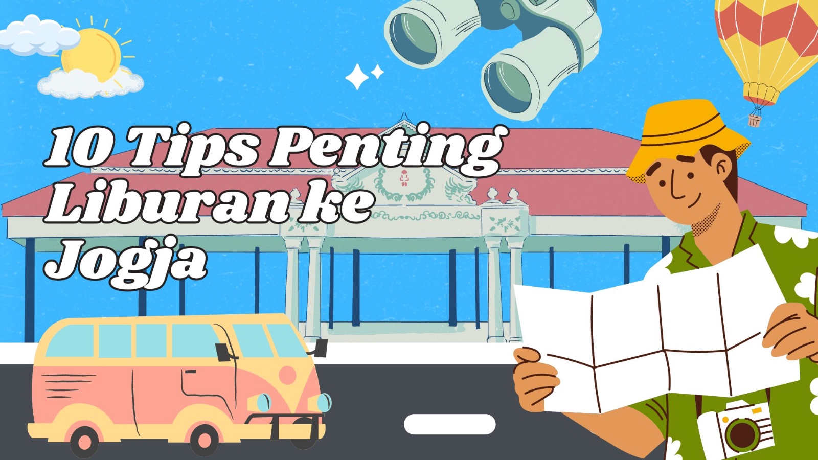 Ilustrasi Liburan ke Jogja (canva)