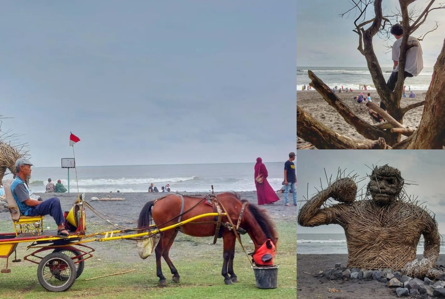 Suasana Pantai Trisik  Kulon Progo, tempat sempurna untuk menikmati alam dan keindahan laut    (Instagram.com/ss_full)