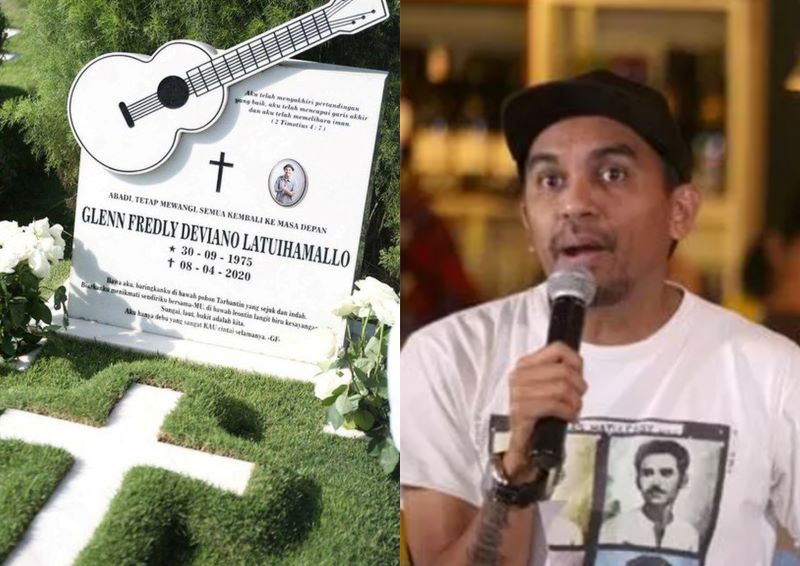 ILUSTRASI: Makan Glenn Fredly dan Mendiang Glenn Fredly.