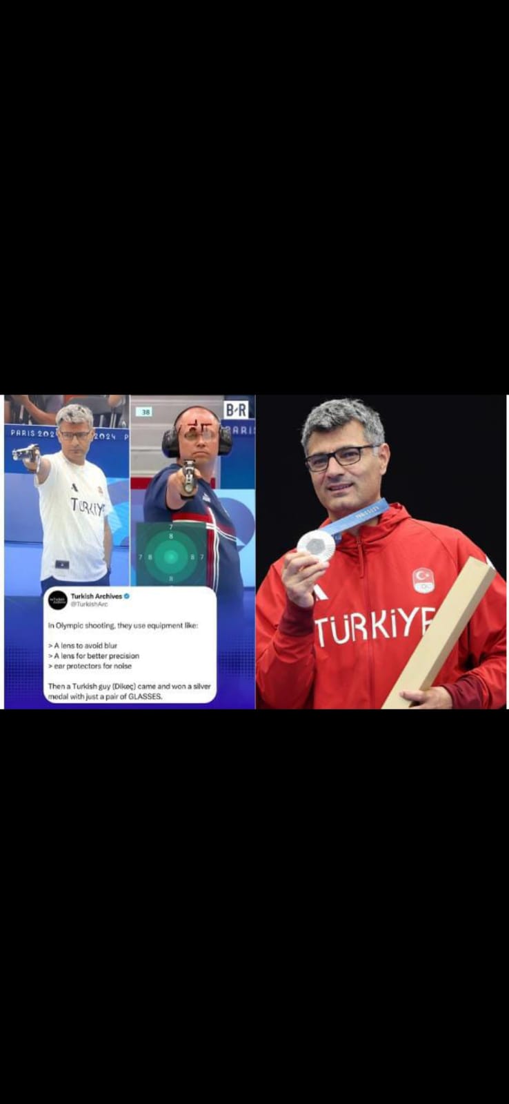 Foto Yusuf Dikec Pada Olimpiade Paris 2024 (Sumber Foto: Twitter)