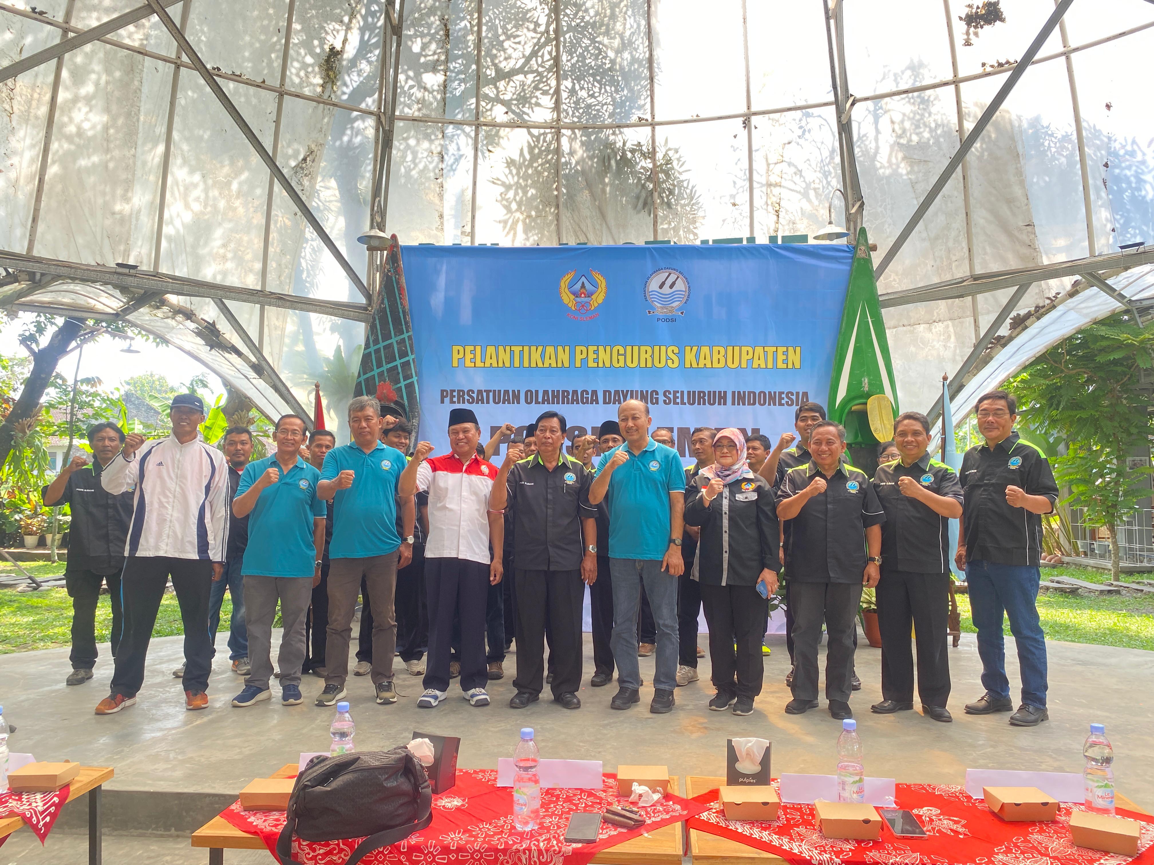 Pelantikan Pengurus PODSI Sleman masa bakti 2024-2028 di Rumah Makan Bulak Senthe Sleman, Sabtu (3/8/2024).