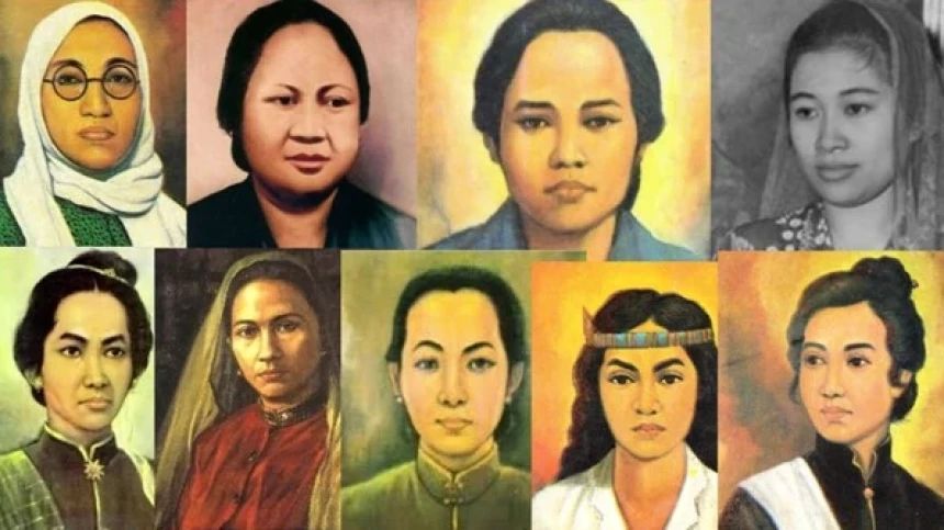 Para pahlawan perempuan Indonesia.  (NU Online)