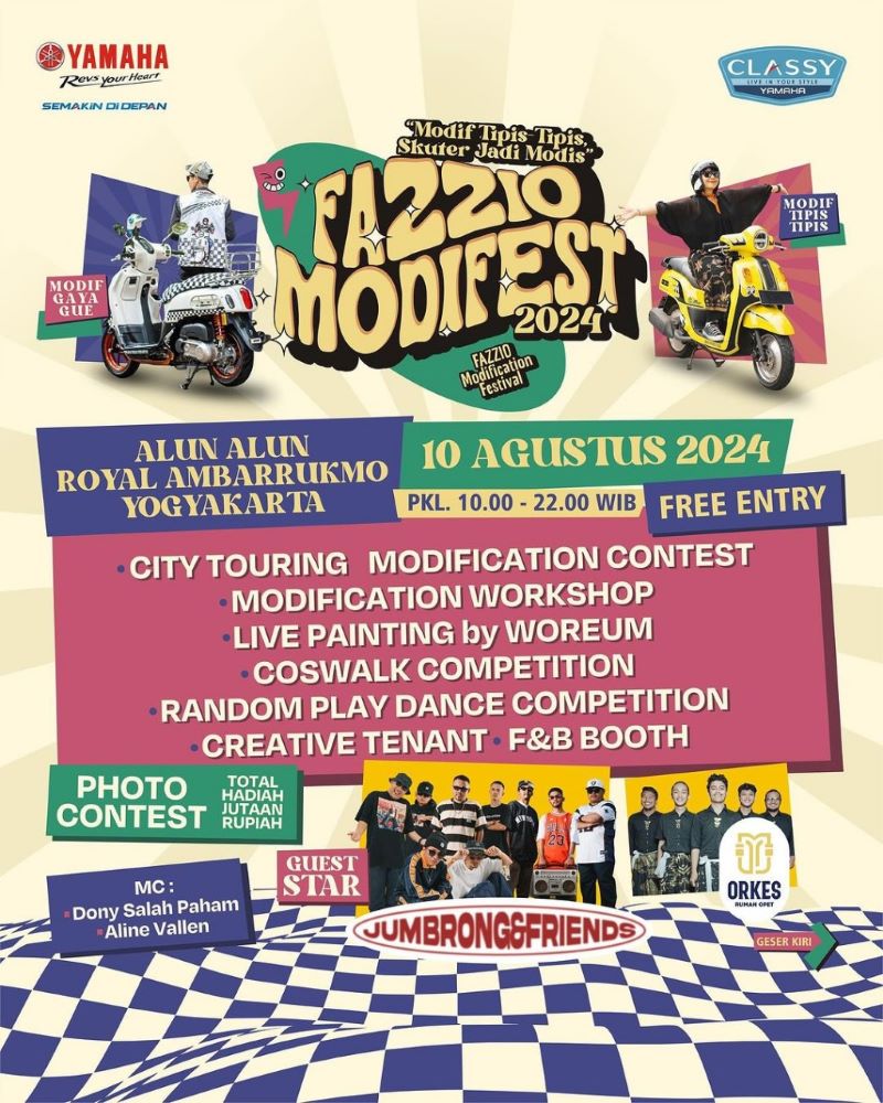 Nantikan Keseruan Fazzio Modifest 2024 di Yogyakarta!