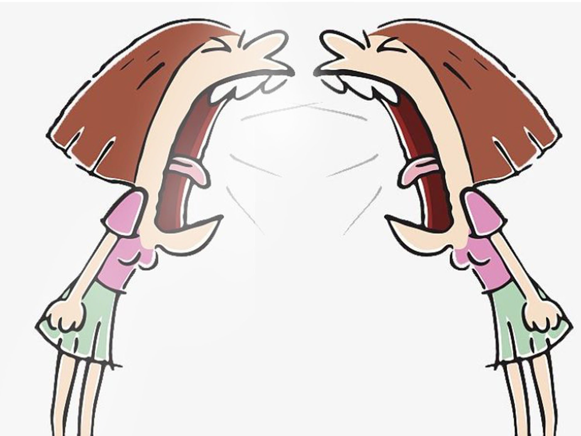 Ilustrasi mengumpat.