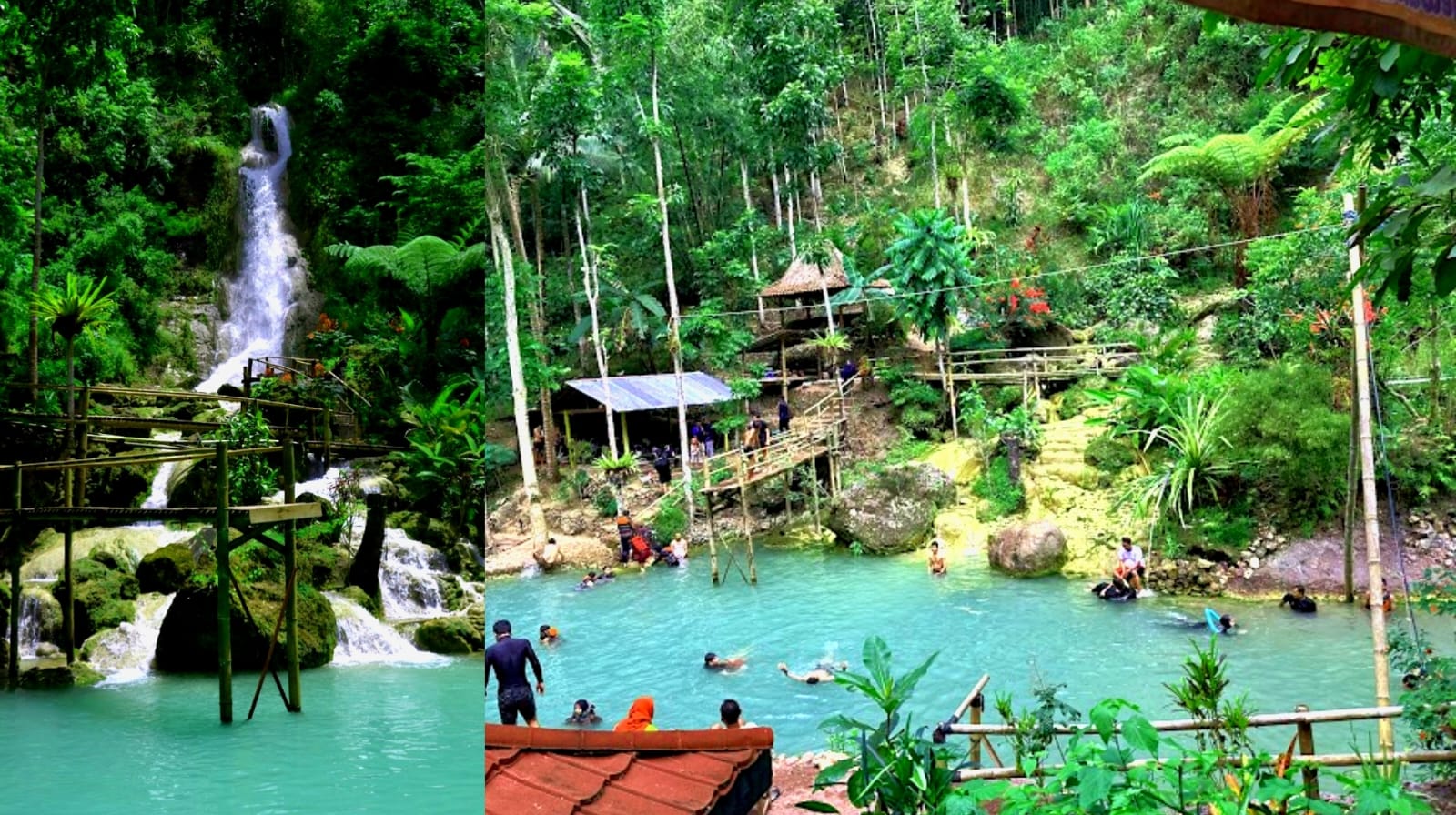 Dibalik rimbunnya pepohonan, Air Terjun Kembang Soka memiliki pesona yang menyejukkan jiwa | Doc. Google Maps/Abu Azzam dan Kristanti Merdian