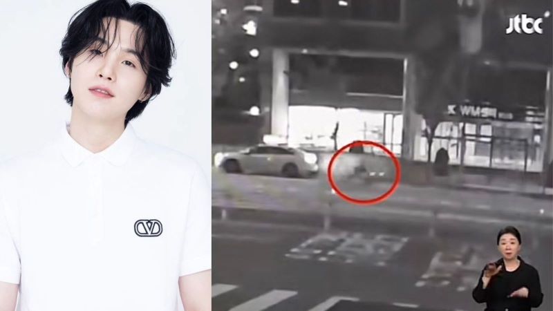 Rekaman CCTV Suga BTS Mengendarai Sepeda Listrik.