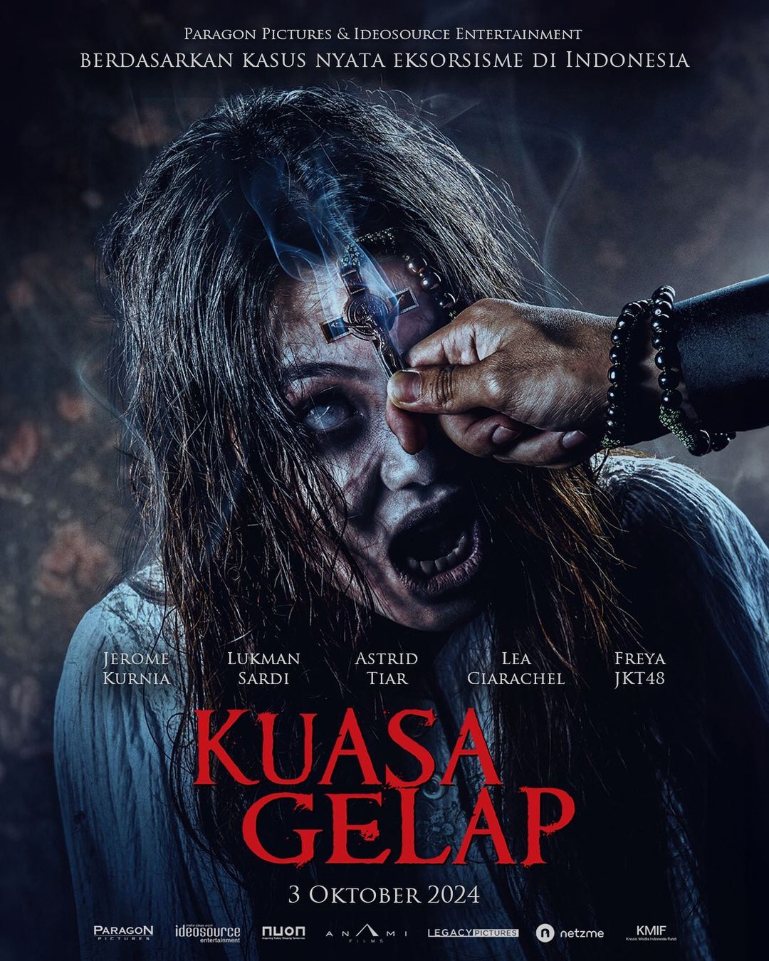 Poster Film Exorcist Pertama di Indonesia, "Kuasa Gelap".  (Sumber Foto: @paragonpicture.id)