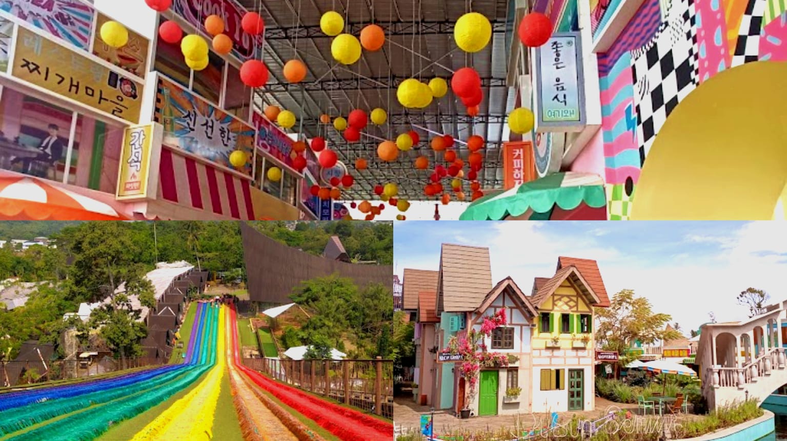 Menciptakan momen liburan menyenangkan bersama keluarga tercinta di Dusun Semilir Eco Park Semarang (Kolase foto sumber Doc. Google Maps)