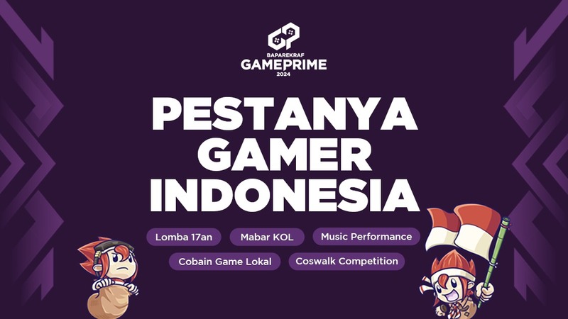 Baparekraf Game Prime menjadi wadah para developer dan penggemar game seluruh Indonesia.