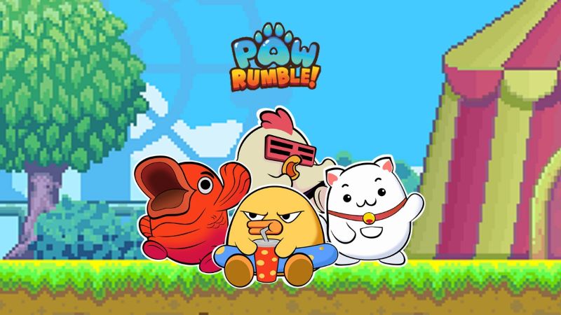 Ilustrasi game lokal Paw Rumble.