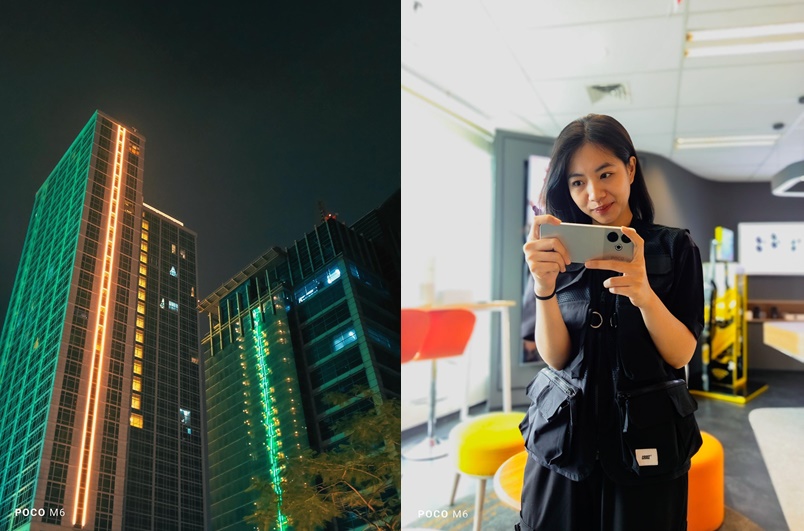 Hasil foto night photography dan foto bokeh di POCO M6