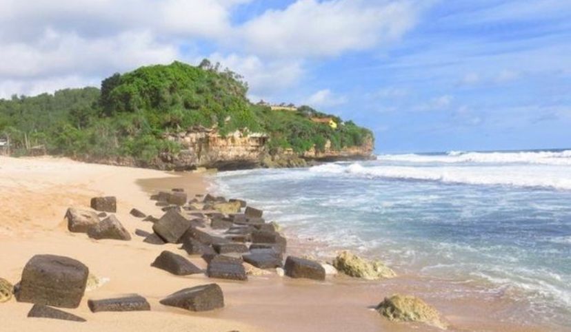 Pantai Trenggole di Gunungkidul Yogyakarta. (Google Maps)