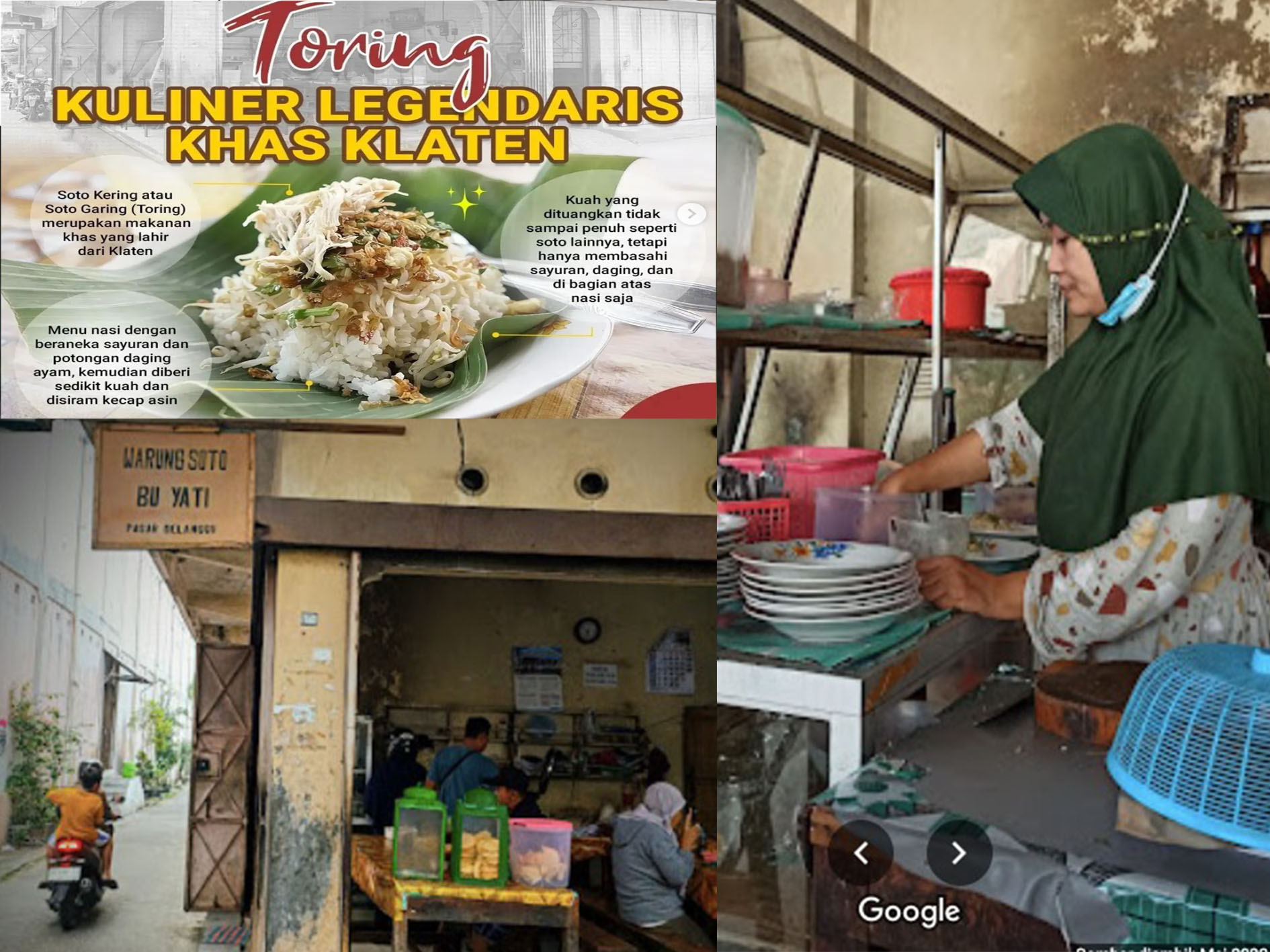 Berburu kuliner Soto Kering alias Toring di Klaten, Jawa Tengah.