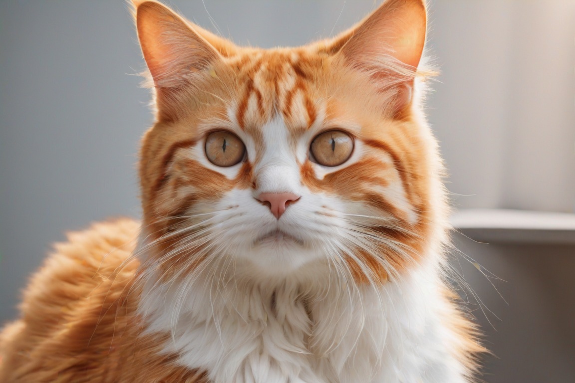 Ilustrasi Kucing Oren. (AI Generator)