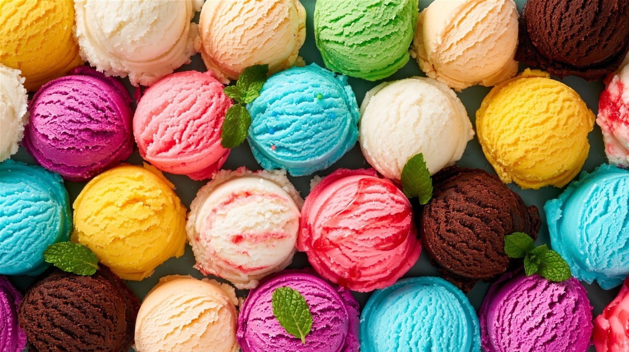 Ilustrasi beragam varian ice cream (mashed.com)
