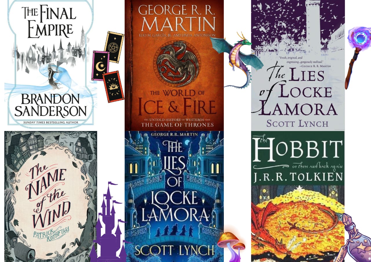 Sampul Buku-Buku Fantasi Terbaik (Gambar: Pinterest) Dikolase oleh Penulis/Rumyanah Irvadia