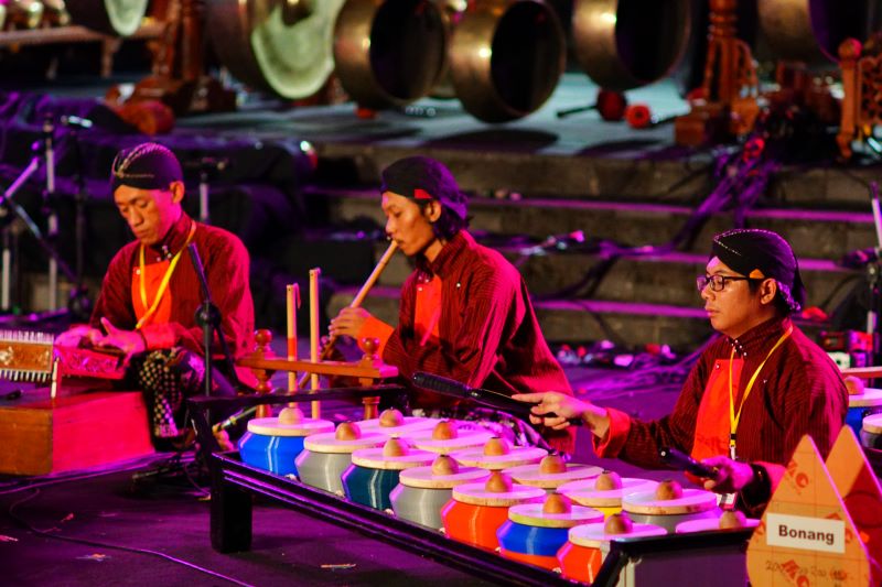 Gamelan elektronik buatan peneliti UGM hadir di Yogyakarta Gamelan Festival.  (Yogyakarta Gamelan Festival untuk Radar Malioboro)