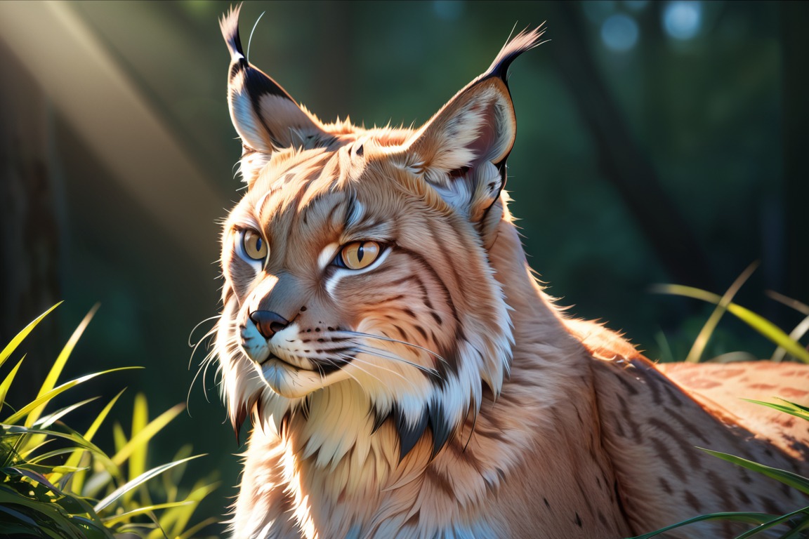 Ilustrasi Lynx Eropa. (AI Generator)