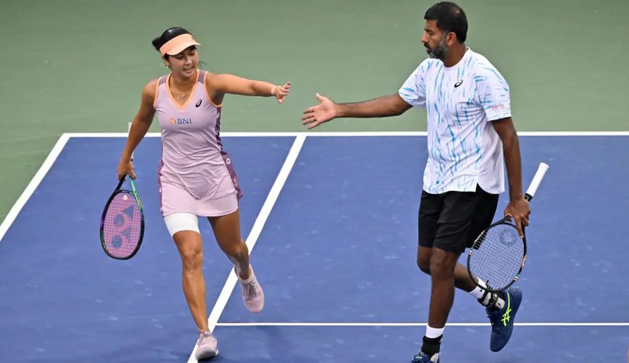 Aldila dan Rohan di US Open 2024 Sumber: berbagai sumber