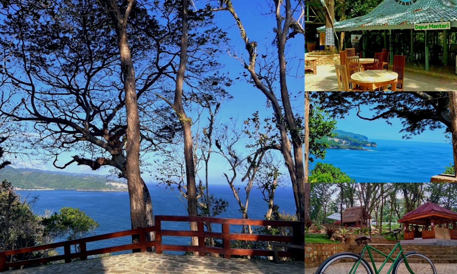 Ciptakan momen sejuk bersama keluarga tercinta sambil memandang Teluk Pacitan yang menawan dari Mentari Hill (Kolase Foto dari Doc. Google Maps)