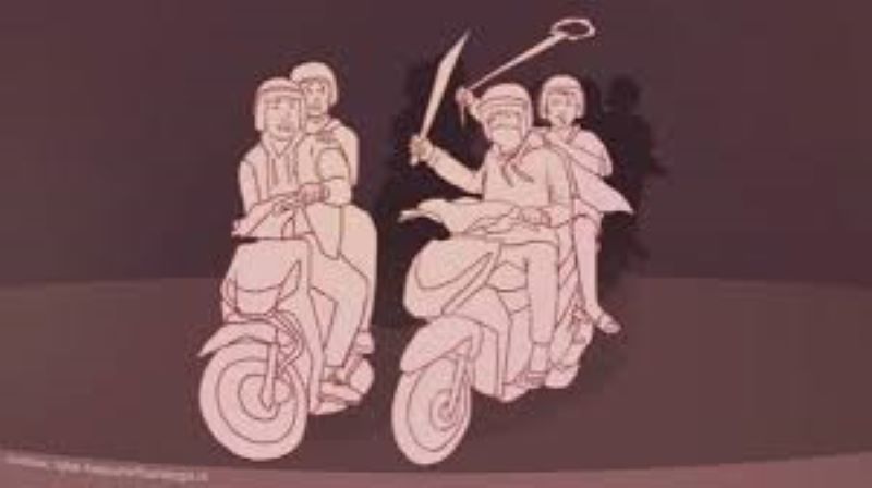Ilustrasi klitih Sumber : Univeristas Airlanga