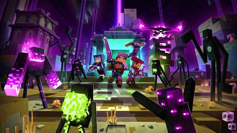 Minecraft yang bisa dimainkan bersama.